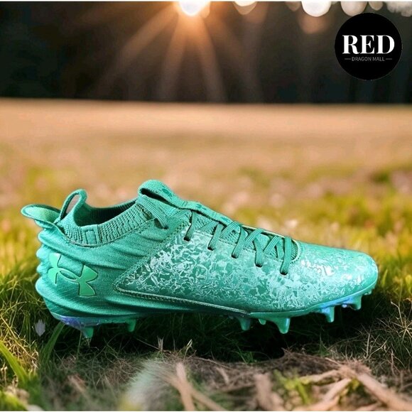 Under Armour Blur Smoke 2.0 MC Football Cleats Green 3027978 300 - Men's Size 12 - Picture 11 of 14